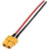 Generico Connettore XT60 - Connettore femminile maschio con filo - Parti e accesso Accepter di portatili per pannello solare, carrello da campeggio, droni, batteria RC