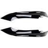 HEBEOT Coppia Spoiler laterale paraurti anteriore, nero lucido, paraurti anteriore, spoiler laterale per BMW Serie 4 F32 F33 F36 M Sport 2014 2020