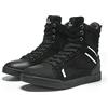 BORLENI Scarpe Moto Uomo Stivali Moto | Traspiranti Uomo Scarpe Motocross Casual Suola Antiscivolo Zip Laterale, Supporto alla Caviglia e Shift Pad