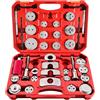 FreeTec Kit di Attrezzi per Pinza Freno a Disco 35 Pezzi, Strumento Robusto per la Compressione e la Rotazione dei Pistoni della Pinza Freno per la Sostituzione delle pastiglie Freno
