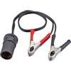 Xinhuju Pinze a coccodrillo adattatore per presa accendisigari 12 V/24 V, pinze a coccodrillo per batteria da auto 30 A, adattatore per auto presa di corrente | con cavo di prolunga da 32 cm, per CA