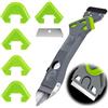 Collazoey 7-in-1 Strumento per Calafataggio, Kit di Strumento di Sigillante, Spatola per Silicone Sigillante, Raschietto Silicone, per Cucina Bagno Pavimenti