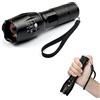 Gloriashoponline TORCIA ZOOM LED LUCE BIANCA CREE BATTERIA LITIO RICARICABILE CARICABATTERIE