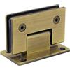 Generic 1pc Cerniera di Vetro 304 In Acciaio Inox Bagno Porta di Vetro Montaggio A Parete Bronzo Antico 90 Gradi Aperto Doccia Cerniera Cerniera Cerniera