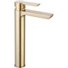 Rea - Rubinetto Da Lavabo Argus Gold Brush High Miscelatore Monocomando Da Bagno In Ottone Rubinetto Regolabile Caldo E Freddo (Oro) 14,5x4,5x28,5cm