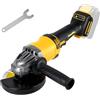 YWNYT Smerigliatrice angolare senza fili per Dewalt batteria 18 V/20 V, 125 mm 10000 giri/min senza spazzole con albero M14, smerigliatrice a batteria a 3 velocità per taglio, rettifica e lucidatura