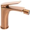 Rea - Avalon Rubinetto Bidet Rame Spazzolato, Rubinetto Bidet In Ottone 15,5x4,2x16cm