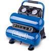 Scheppach Compressore ad aria compressa HC10-Twin senza olio | volume caldaia 7,5 l | pressione massima di esercizio 8 bar | potenza di aspirazione 50,4 l | potenza di aspirazione 750 W | 2 manometri