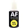 Alex Flittner Designs Penna per ritocchi RAL 1018, giallo zinco lucido, 20 ml