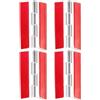QUARKZMAN 4pz Cerniere in Acrilico, 65x40mm Cerniera Trasparente Autoadesiva con Cerniere Piano Continue Albero in Acciaio Inossidabile per Armadio Cassetto Espositore