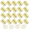 SKYPRO Portagioie ferramenta 20 pezzi antiche piccole farfalle cerniere 25 x 30 mm per artigianato scatola di legno scatola regalo cassetto armadio con 80 viti
