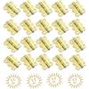 SKYPRO Cerniere a farfalla in bronzo antico, 20 pezzi, 17 x 20 mm, 80 viti, montaggio a filo, ferro, stile vintage, per artigianato, scatola di legno, scatola regalo, armadio, cassetto