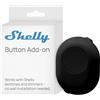Shelly Button Add-on Nero - Pronto per Retrofit, Custodia da Montare a Superficie, Ampio Supporto per Dispositivi, Cavi Preinstallati