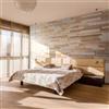 Wooden Wall Design Pannelli acustici da parete in rovere e feltro, pannelli da parete 3D, rovere strutturato, rivestimento in legno, design a parete OZO Acoustic Oyster (1 m2)