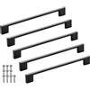 SOTECH 5 maniglie per mobili BLACKLINE XII BA 192 mm alluminio nero opaco (lunghezza 224 mm, larghezza 9 mm, altezza 28 mm) Maniglie per armadi di design