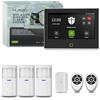 HUXGO® HXA700 Kit allarme casa senza fili con sirena integrata, WiFi + GSM 4G | Allarme casa 3x sensori di movimento, 1x sensore porte/finestre | Notifiche SMS, Lingua del menù: ITALIANO