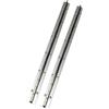 Hoopever Confezione da 2 cerniere lunghe in acciaio inox, 300 x 25 x 1 mm, apertura a 270 gradi, resistenti per pianoforti, armadi, porte, grandi finestre, barche, finitura cromata con foro