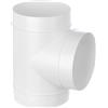 LIRAST Ø 125mm Raccordo a T in plastica - Connettore per Tubo Tondo