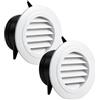 SHENGYIG Griglia Di Ventilazione 75 mm, Rotonda,Protezione Dalle Intemperie