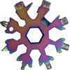 TopHomer 18 in 1 fiocco di neve multitool, uomo e donna idea regalo eccellente di riempimento della calza in acciaio inox gadget cacciavite chiave apribottiglie per campeggio all'aperto viaggi (multicolore)
