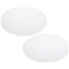 PATIKIL Diffusore Paralume Diametro 7,5, 2Pz Foglio Diffusore Rotondo Spesso 2mm per Paralumi a Tamburo, Pendenti, Fai da Te, Bianco Satinato