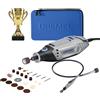 Dremel 3000 Champion Utensile Rotativo, Motore 130W, 33.000 Giri/Min con 25 Accessori, Trofeo Incidibile, Borsa Portaoggetti, Albero Flessibile per Taglio, Intaglio, Levigatura - Edizione Speciale