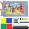 VFANDV Tappeto Puzzle Feltro, Puzzle Mat 2000 1500 1000 Pezzi Rotolo di Puzzle Tappeto Puzzle Portatile, Accessori Puzzle Tappeto Puzzle Bambini Adulti
