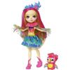 Enchantimals, Bambola Peeki Pappagallo con Animale, Giocattolo per Bambini 4+Anni, FJJ21
