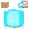 Graphinza Cubi morbidi Graphinza da spremere - Cubi morbidi da 5 cm, cubetti di ghiaccio, sensoriali, antistress per alleviare l'ansia di bambini e adulti (blue)