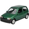 Generisch Welly 43854 - Modellino di auto compatibile con Fiat Cinquecento, verde, circa 1/34-1/39, in metallo