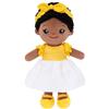 OUOZZZ Bambola per Bambini, Morbida Bambola di Stoffa con Abbigliamento, Bambola Africana Ape Bambola Morbida per Bambini dai 3 Mesi - Regalo per Neonata o Neonato