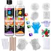 YumCraft Taba Squishy Kit 500g Silicone Liquido Trasparente, Squishy Maker Rapporto AB 1:1 Rapida Polimerizzazione, Ultra Morbido, per Taba Squishy Zampa di Gatto, Regalo Antistress DIY per Principianti