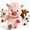 Generico 45/60cm Mucca Peluche Che Corre - Orsetto Che Corre Morbido e Resistente, Il Running Plushie per Bambini, Running Peluche per Decorazione Cameretta e Compagno di Nanna (1, Rosa, 60cm)