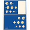 Prophila Collection vassoio portamonete per € set di monete di circolazione (da 1 centesimo a 2 euro) neutro