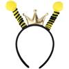 BOXOB Fascia Ape con Corona, Vivace Fascia con Antenne Ape Accessori Costume Bombo per Bambini Adulti Donne Copricapo per Festa di Halloween Accessori Foto Travestimento