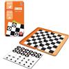 OptiPlay Scacchi da Viaggio, Scacchiera Pieghevole Chess Board Set, Scacchiera Magnetica Portatile, Mini Giochi da Tavolo, Regalo per Viaggio per Feste in Famiglia