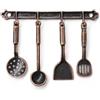 Ausi Un set di utensili da cucina in scala 1/12 per la casa delle bambole, utensili da cucina in miniatura, accessori per la casa delle bambole, bronzo
