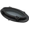 Oblò Ovale Per Yacht Da Barca Nero 16" X 8" Vetro Di Ricambio Per