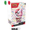 POKEMON BUNDLE 151 6 BUSTINE - BOX DISPLAY CONFEZIONE 6 BUSTINE - SEALED ITA