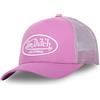 Von Dutch Cappello da uomo e da donna regolabile, berretto Trucker LOF, regolabile con strapback, rosa/bianco, Taglia unica