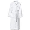 LE TEMPS D'UN BAIN Peignoirs Pettine, Bianco, S Unisex-Adulto