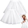 Onlvmyur 2 Pezzi Gonna in Tulle Donna Bianca Gonna Tutu da Donna 3 Strati Tulle Classico Corta Tutu Danza per Feste Carnevali Halloween Feste in Maschera Cosplay
