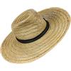 ABOOFAN Cappello da Sole Uomo e Design Decorativo in Paglia con Ampia Falda, Protezione UV nella Stagione Calda per Spiaggia e attività All'aperti