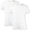 PEROFIL Uomo 2P Pima T-Shirt V Conf. da 2 Pezzi in Puro Cotone (L, 020 Bianco) IT5