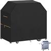 VANSHEIM Copertura Barbecue Telo Copri Barbecue Esterno Telo Protettivo per BBQ Grill Impermeabile,Protezione UV Tessuto Oxford per Weber,Char-Broil BBQ 147x71x117cm