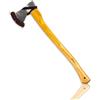 Xforst Ascia Spaccalegna X-UW12 - Accetta 70 cm con Manico in Legno di Hickory & Testa in Acciaio Forgiato - 1,65 kg - Conforme DIN 5131 TÜV/GS