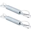 NGOSUET Set 2 Molle Oscillanti in Acciaio Inox 19x3,4 cm per Poltrona Sospesa e Amaca, con 4 Ganci a Molla e 2 Corde in Acciaio