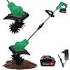 WingFly Motozappa senza fili con 1 * 2.0Ah Batteria, Motozappa a Batteria con Motore Brushless, Altezza Regolabile, larghezza di lavoro 30 cm, profondità di lavoro 16 cm, per Giardini e Cortili
