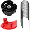 YWNYT Bosch F016800431 - Filo per decespugliatore, 37 cm x 3,5 mm, per decespugliatore AFS 23-37, testina per decespugliatore F016F04839, copertura per bobina di decespugliatore F016F04841 (30 pezzi +
