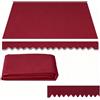Generic Tessuto di ricambio per tende da sole retrattile, tela per parasole, copertura impermeabile per terrazza all'aperto, poliestere, senza telaio(Burgundy,500x200cm/16x7ft)